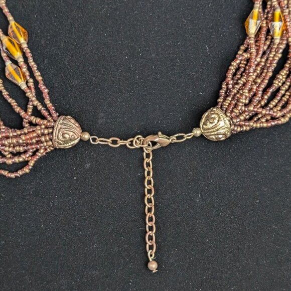 16-Strand Beaded Draping Necklace - Picture 5 of 6